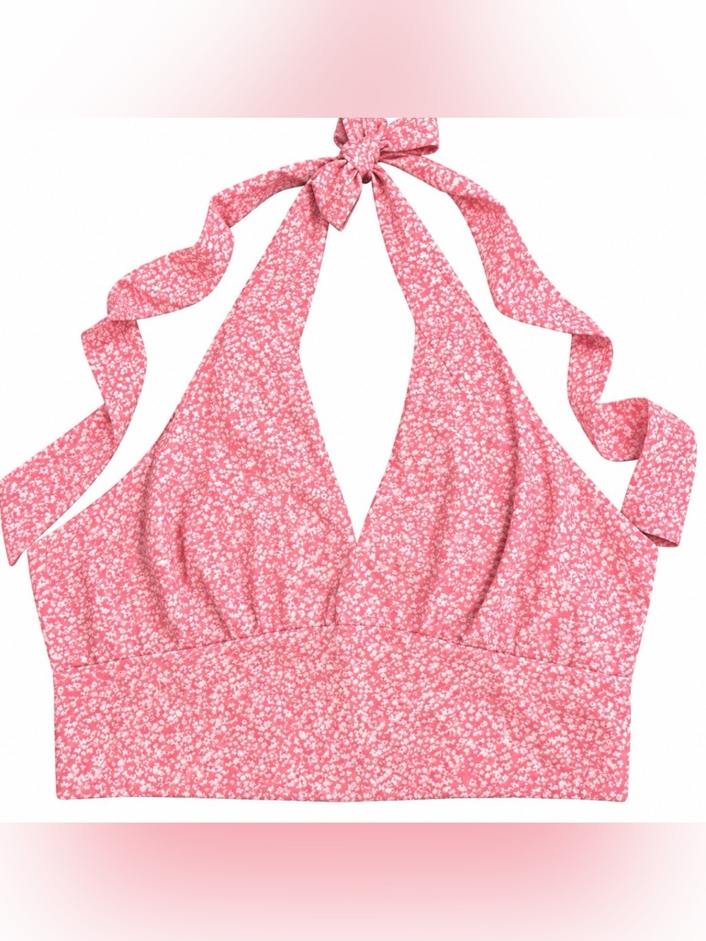 Abercrombie and Finch pink halter top